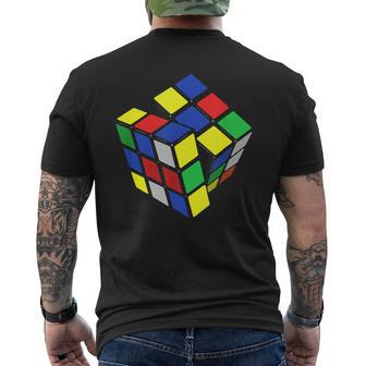 Rubik Cube Zauber Würfel Geschenk Jung Alt Nerd Retro T-Shirt mit Rückendruck - Seseable