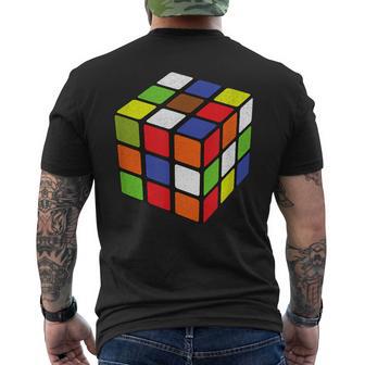 Rubiks Cube Cube Puzzle De Mathématiques Coloré 3 X 3 T-shirt imprimé au dos - Cadeauxyz
