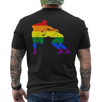 Rugby Gay Pride Lgbtq Rugby Player Supporters Fans Men's T-shirt Back Print - Monsterry UK