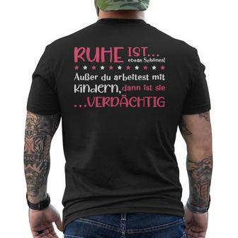 Ruhe Ist Etwas Schön German Language T-Shirt mit Rückendruck - Seseable