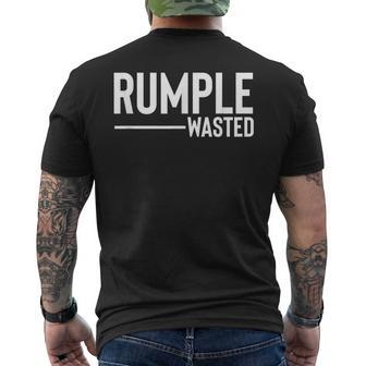Rumple Wasted Alcohol Bar Crawl Rumple Minze Men's T-shirt Back Print - Monsterry
