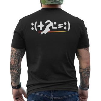 Running Math Equation With Math Symbols For Runners Men's T-shirt Back Print | Mazezy