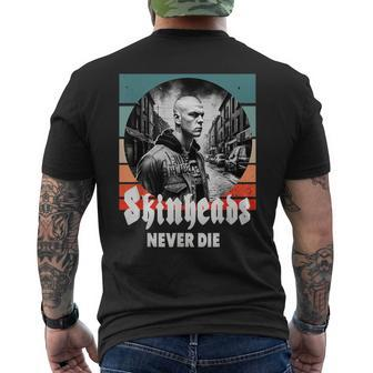 S Never Die Oi Ska T-Shirt mit Rückendruck - Seseable