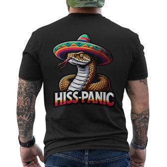 Hiss-Panic Mexican Joke Hispanic Jokes Snake Pun Men's T-shirt Back Print - Monsterry DE