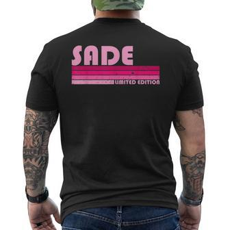 Sade Name Personalized Retro Vintage 80S 90S Birthday Men's T-shirt Back Print - Monsterry AU