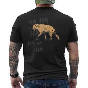 Safari Animal Common Laughing Hyena Men's T-shirt Back Print - Monsterry UK