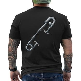 Safety Pin Anti-Hate Liberal Anti-Trump Solidarity Men's T-shirt Back Print - Monsterry AU