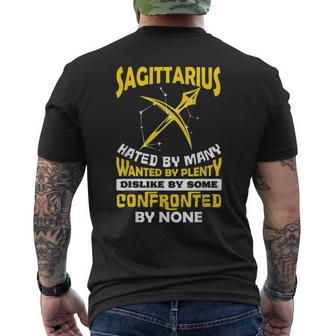 Sagittarius Hated By Many November December Zodiac Birthday Men's T-shirt Back Print - Monsterry CA