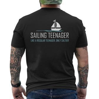 Sailing Nager Cute Boating Sailor Men's T-shirt Back Print - Monsterry CA