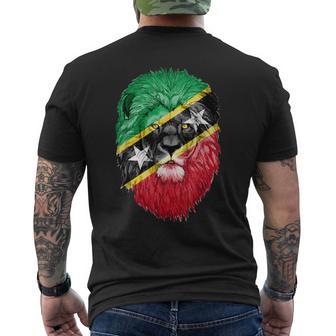 Saint Kitts And Nevis Lion Pride Saint Kitts And Nevis Flag Men's T-shirt Back Print - Monsterry AU