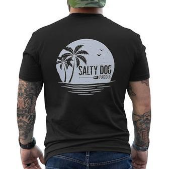 Salty Dog Christmas Dog For Dog Owners Dog Mens Back Print T-shirt - Seseable