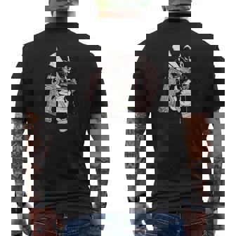 Samurai Cráneo Y Sol Estilo De Pintura Japonesa Bushido Camiseta Hombre Estampado Espalda - Regaloses