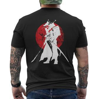 Samurai Warrior Sword Retro Japanese & Men's T-shirt Back Print - Thegiftio UK