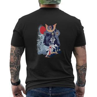 Samurai Wars Mens Back Print T-shirt - Thegiftio UK