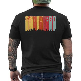 San Diego City Pride Love Colorful Silhouette Image Men's T-shirt Back Print - Monsterry CA