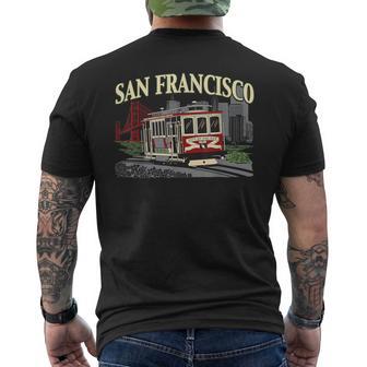 San Francisco Golden Gate California Republic Men's T-shirt Back Print - Monsterry