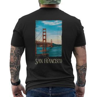 San Francisco Lover Golden Gate Love San Francisco Men's T-shirt Back Print - Seseable