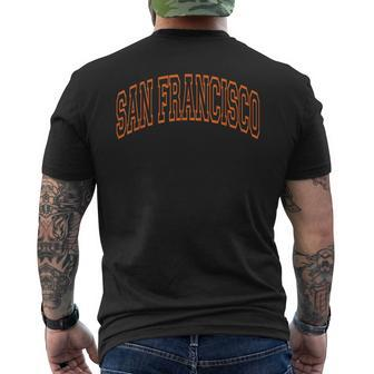 San Francisco Text Men's T-shirt Back Print - Seseable