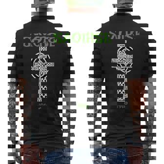 Saoirse Meaning Freedom Irish Republican With Celtic Cross Men's T-shirt Back Print - Thegiftio UK