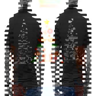 Sapin De Noël Danse En Ligne Country Cowboy Nouvel An T-shirt imprimé au dos - Cadeauxyz