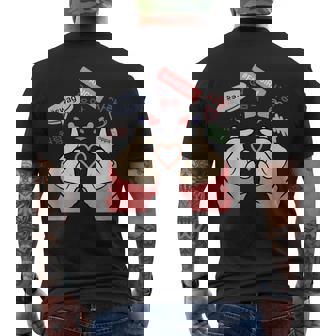 Saranghae Kpop Finger Heart Para Niñas Kpop Fan Camiseta Hombre Estampado Espalda - Regaloses