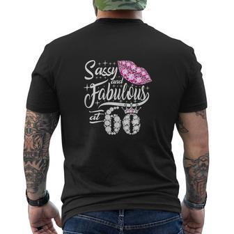 Sassy And Fabulous At 60 Years Old 60Th Birthday Mens Back Print T-shirt - Thegiftio UK