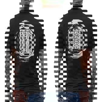 Sator Arepo Tenet Opera Rotas Carré Ouroboros T-shirt imprimé au dos - Cadeauxyz