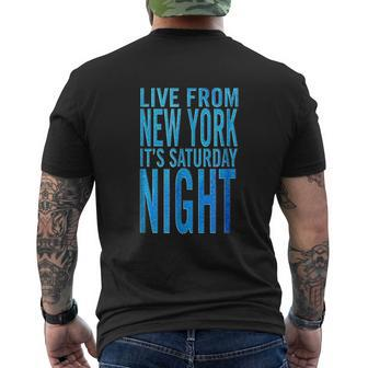 Saturday Night Live It Is Saturday Night Mens Back Print T-shirt - Thegiftio UK