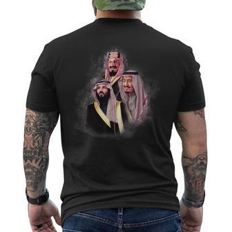 Saudi Arabia Leaders Patriotic Saudi Saudi Scholarships Men's T-shirt Back Print - Monsterry AU