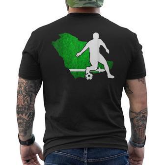 Saudi Arabia Soccer Jersey Saudi Arabia Football Men's T-shirt Back Print - Monsterry CA