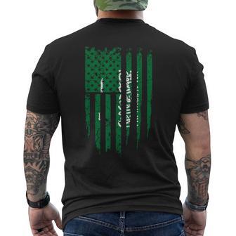 Saudi Arabian American Saudi Arabia & America Flag Men's T-shirt Back Print - Monsterry CA