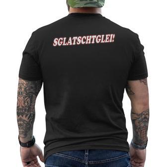 Saxon Dialect Sglatschtglei T-Shirt mit Rückendruck - Seseable