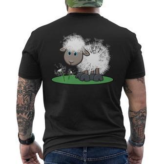 Schaf Spaß Pusteblume Lustig Und Witzig Long-Sleeved T-Shirt mit Rückendruck - Seseable