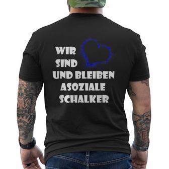 Schalke Fan Gelsenkirchen Football Ruhrpott S T-Shirt mit Rückendruck - Geschenkecke