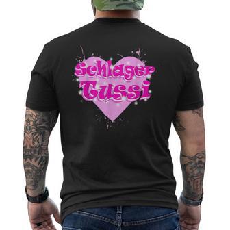 Schlager Tussi And Schlagertussi With Heart T-Shirt mit Rückendruck - Geschenkecke