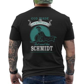 Schmidt Name Shirt Schmidt Name Schmidt Family Name T Shirt Mens Back Print T-shirt | Seseable UK