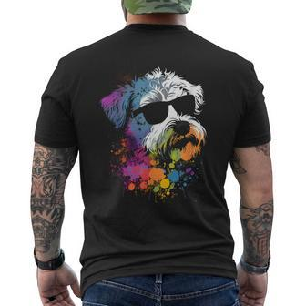 Schnoodle Walking Dog Fans Schnauzer Dog Men's T-shirt Back Print - Thegiftio UK