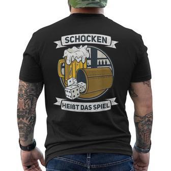 Schocken Heißt Das Spiel Dice Game Puzzle T-Shirt mit Rückendruck - Geschenkecke