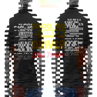 School Bus Driver Can Stop Traffic School Bus Mens Back Print T-shirt - Thegiftio