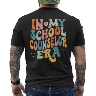 In My School Counselor Era Retro Back To School Counseling Men's T-shirt Back Print - Monsterry