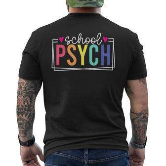 School Psych School School Psychologist Last Day Of School Men's T-shirt Back Print - Monsterry UK