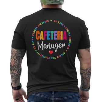 School Support Team Matching Cafeteria Manager Squad Crew Men's T-shirt Back Print - Monsterry UK