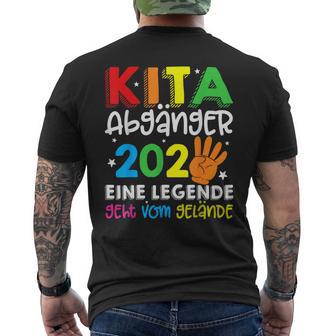 Schulkind Einschulung Schule Letzter Tag Kita Abgänger 2024 T-Shirt mit Rückendruck - Seseable