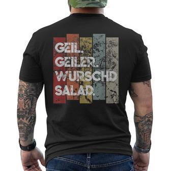 Schwaben Sausage Salad Schwäbisch Quote Idea T-Shirt mit Rückendruck - Seseable