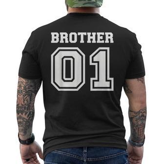 Schwarzes Kurzärmliges Herren-T-Kurzärmliges Herren-T-Shirt Brother 01, Sportliches Design für Brüder - Seseable