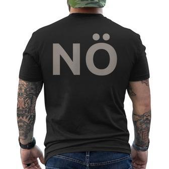 Schwarzes Kurzärmliges Herren-T-Kurzärmliges Herren-T-Shirt mit NÖ Aufdruck, Lustiges Statement Tee - Seseable