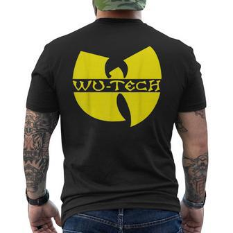 Schwarzes Wu-Tang Logo Kurzärmliges Herren-T-Kurzärmliges Herren-T-Shirt, Hip-Hop Fanbekleidung - Seseable