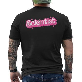 Scientist Pink Lab Week 2024 Phd Feminist Men's T-shirt Back Print - Seseable