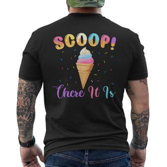 Scoop There It Is Ice Cream Lover Sweet Men's T-shirt Back Print - Monsterry DE