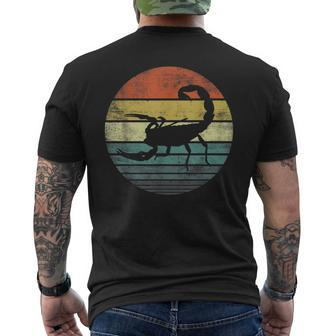 Scorpion Lover Retro Vintage Zoo Animal Silhouette Men's T-shirt Back Print - Monsterry